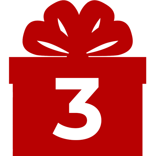 Gift Icon with #3