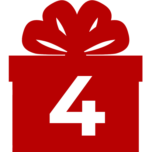 Gift Icon with #4