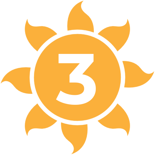 Sun with #3