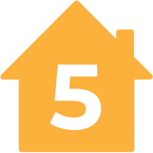 House Icon With #4