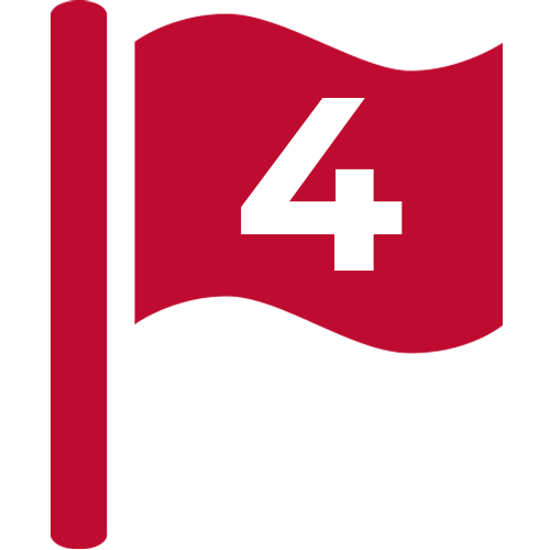 Flag Icon With #4