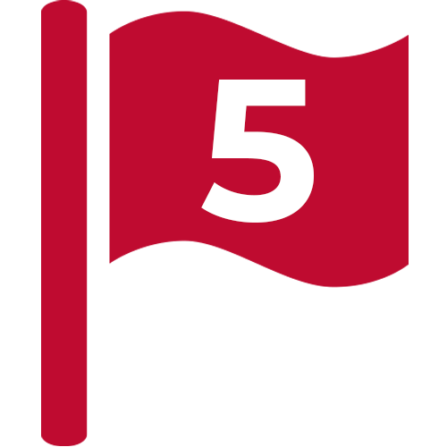 Flag icon with #5