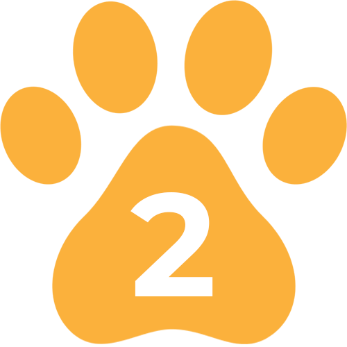 Dog Paw Icon With #2