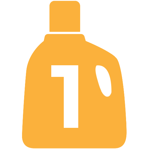 detergent container icon with #1