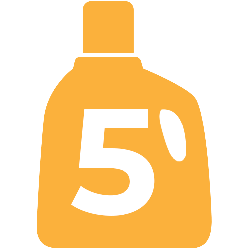 detergent container icon with #5