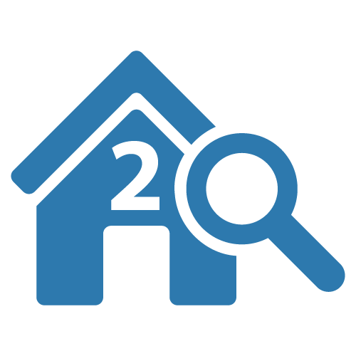 House Inspection Icon With #2