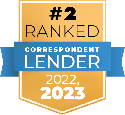 ranked number 2 in 2022-2023 correspondent lender 
