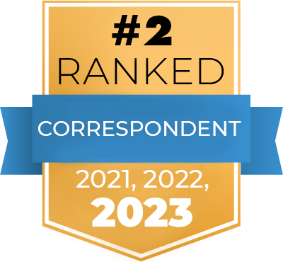 #2 ranked Correspondent 2021, 2022, 2023