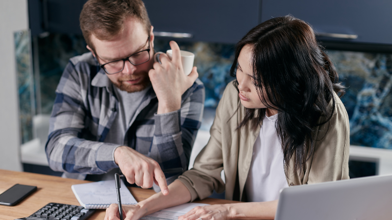 House and percentage sign with a lock 800x534