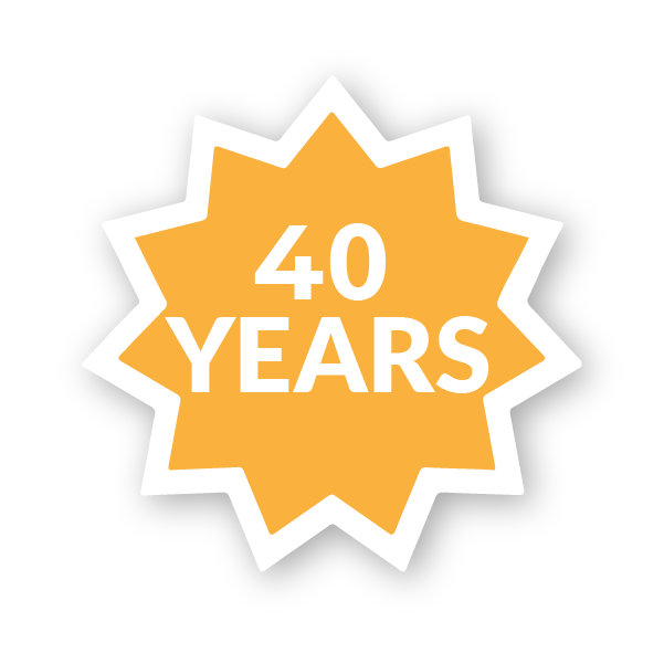 40 years icon