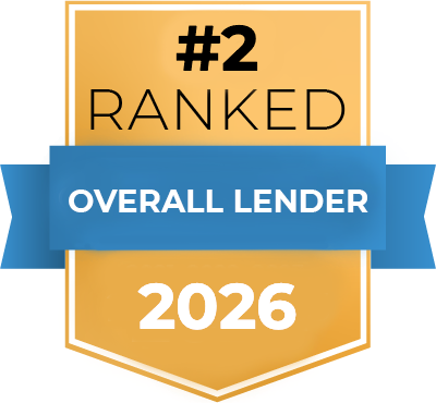 #2 ranked Overall lender